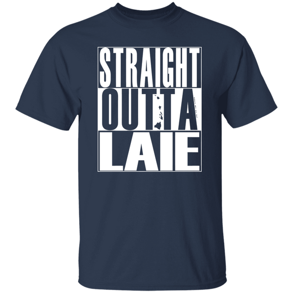 Straight Outta Laie (white ink) T-Shirt