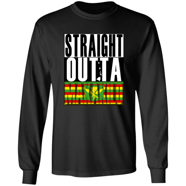 Straight Outta Makakilo (Kanaka Maoli)  LS T-Shirt