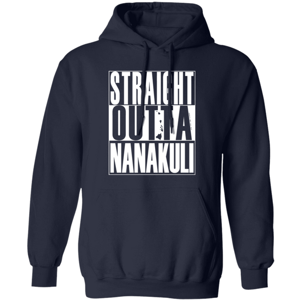 Straight Outta Nanakuli (white ink) Pullover Hoodie