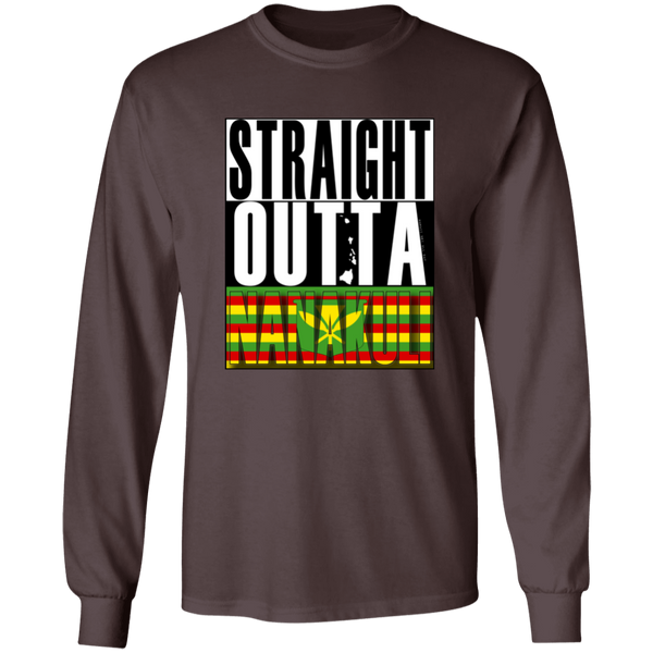 Straight Outta Nanakuli (Kanaka Maoli)  LS T-Shirt