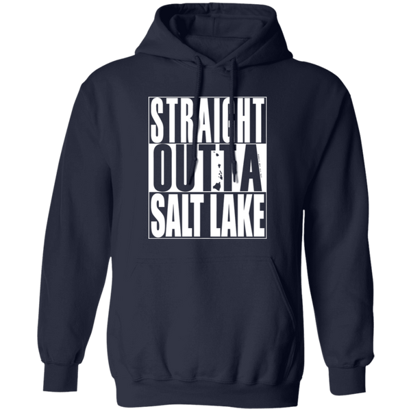 Straight Outta Salt Lake (white ink) Pullover Hoodie