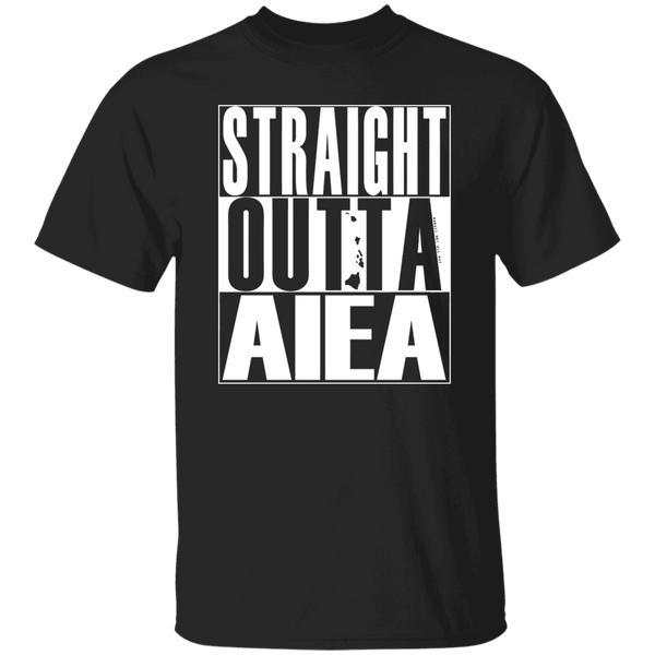 Straight Outta Aiea (white ink) T-Shirt