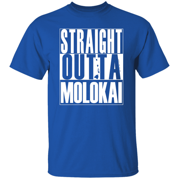 Straight Outta Molokai (white ink) T-Shirt
