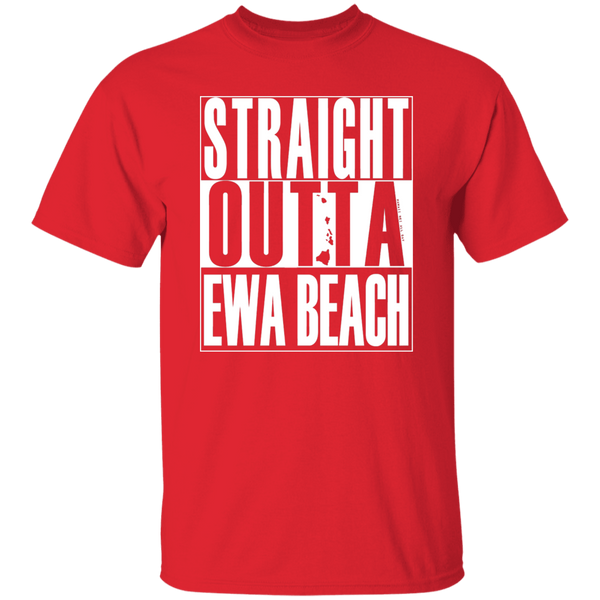 Straight Outta Ewa Beach (white ink) T-Shirt