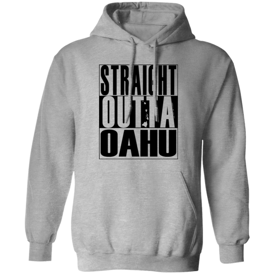 Straight Outta Oahu (black ink) Pullover Hoodie