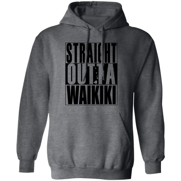 Straight Outta Waikiki (black ink) Pullover Hoodie