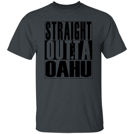 Straight Outta Oahu (black ink) T-Shirt