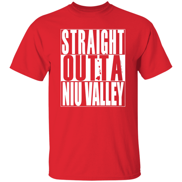Straight Outta Niu Valley (white ink) T-Shirt