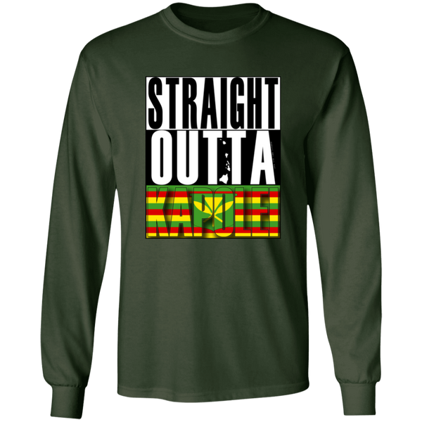 Straight Outta Kapolei (Kanaka Maoli)  LS T-Shirt