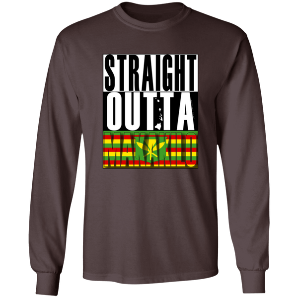 Straight Outta Makakilo (Kanaka Maoli)  LS T-Shirt