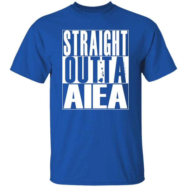Straight Outta Aiea (white ink) T-Shirt
