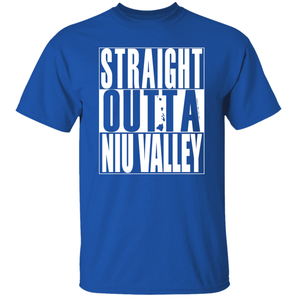 Straight Outta Niu Valley (white ink) T-Shirt