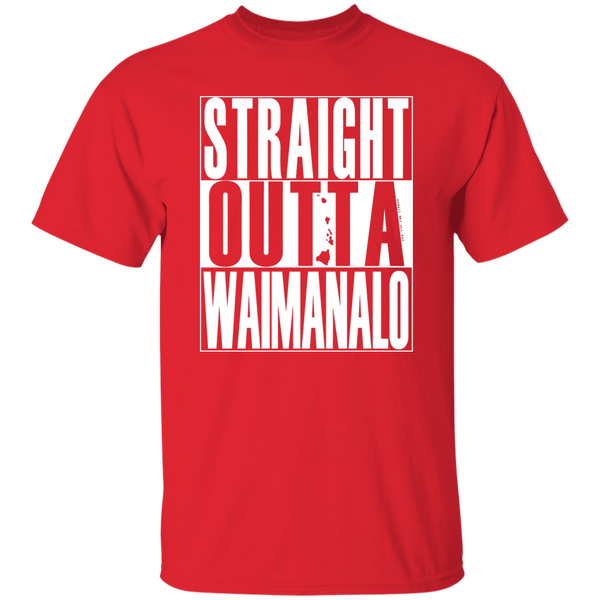 Straight Outta Waimanalo (white ink) T-Shirt