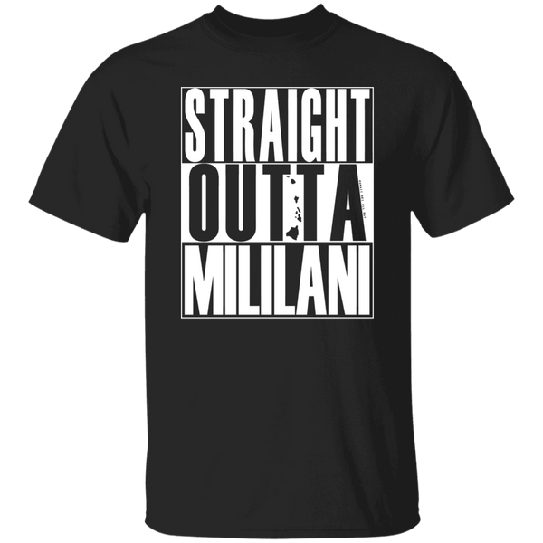 Straight Outta Mililani (white ink) T-Shirt