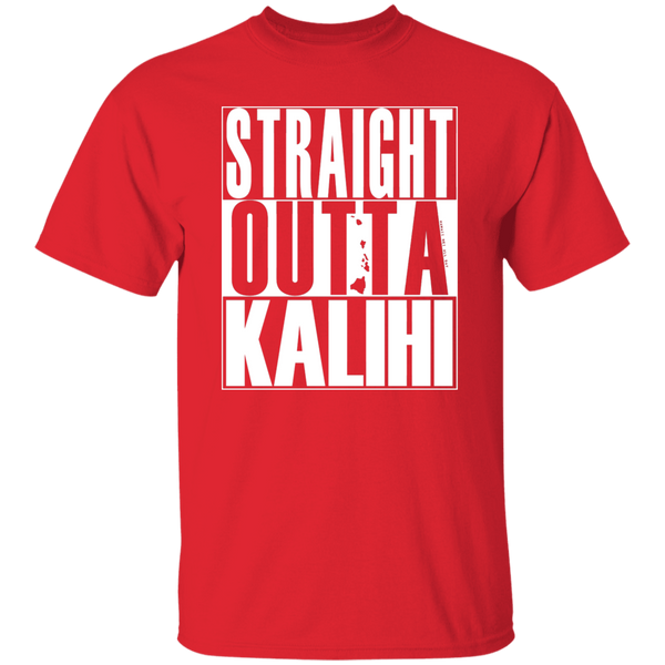 Straight Outta Kalihi (white ink) T-Shirt