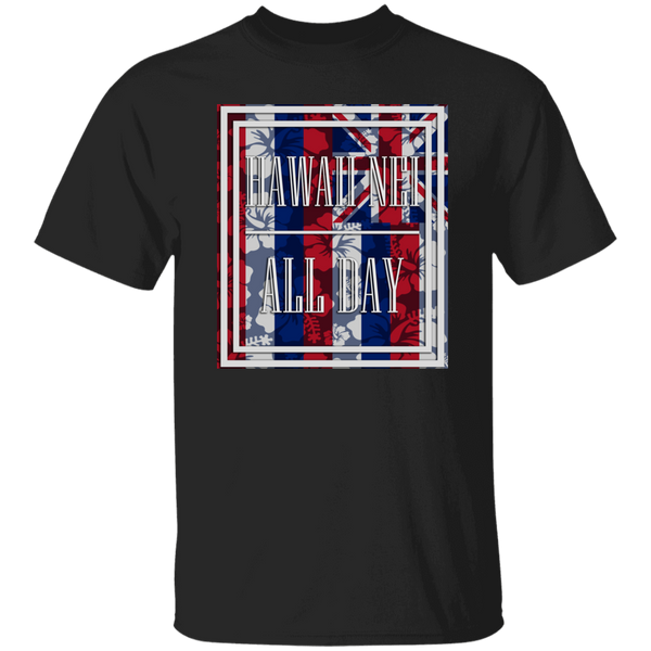 Hawai'i Floral Flag Print T-Shirt