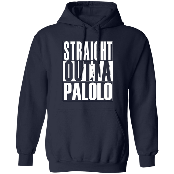 Straight Outta Palolo (white ink) Pullover Hoodie