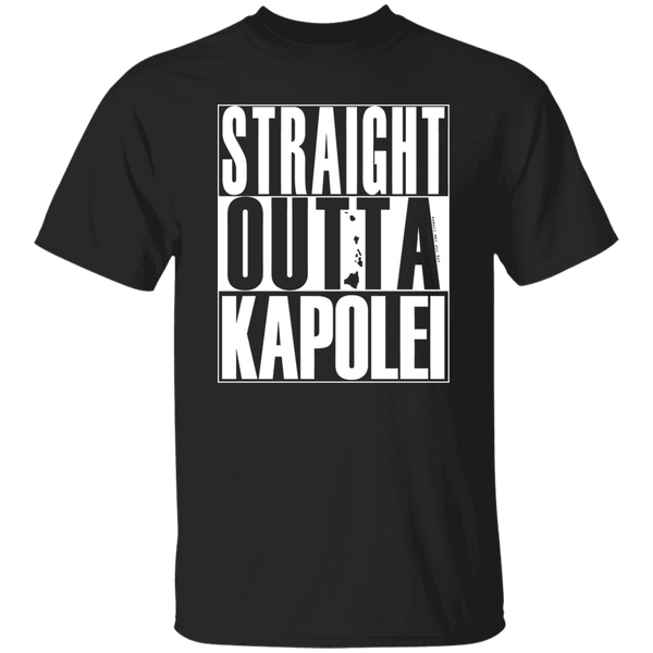 Straight Outta Kapolei (white ink) T-Shirt