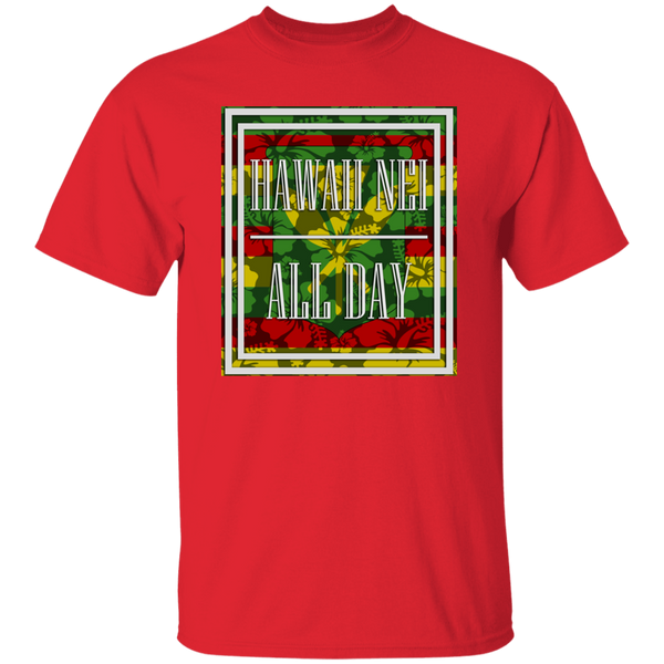 Hawai'i Floral Flag Kanaka Maoli T-Shirt