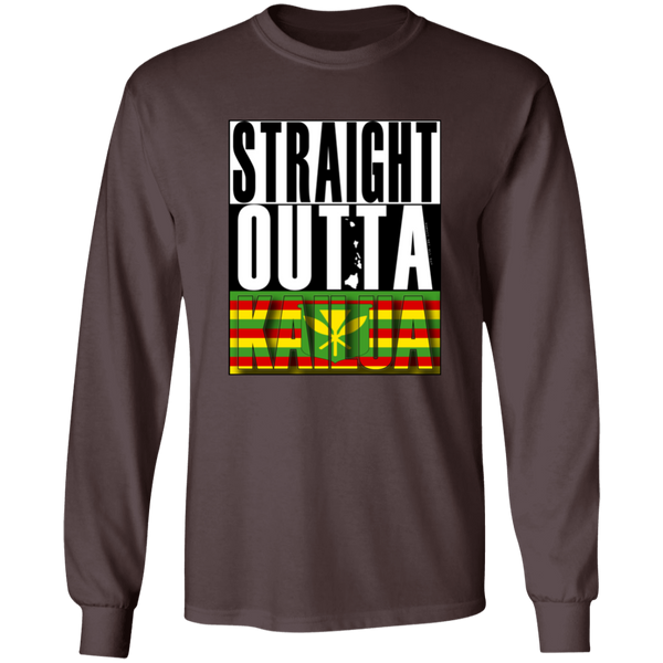 Straight Outta Kailua (Kanaka Maoli)  LS T-Shirt