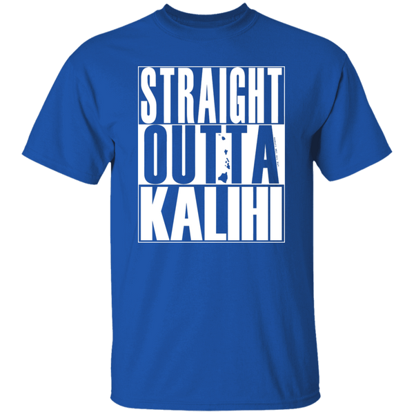 Straight Outta Kalihi (white ink) T-Shirt