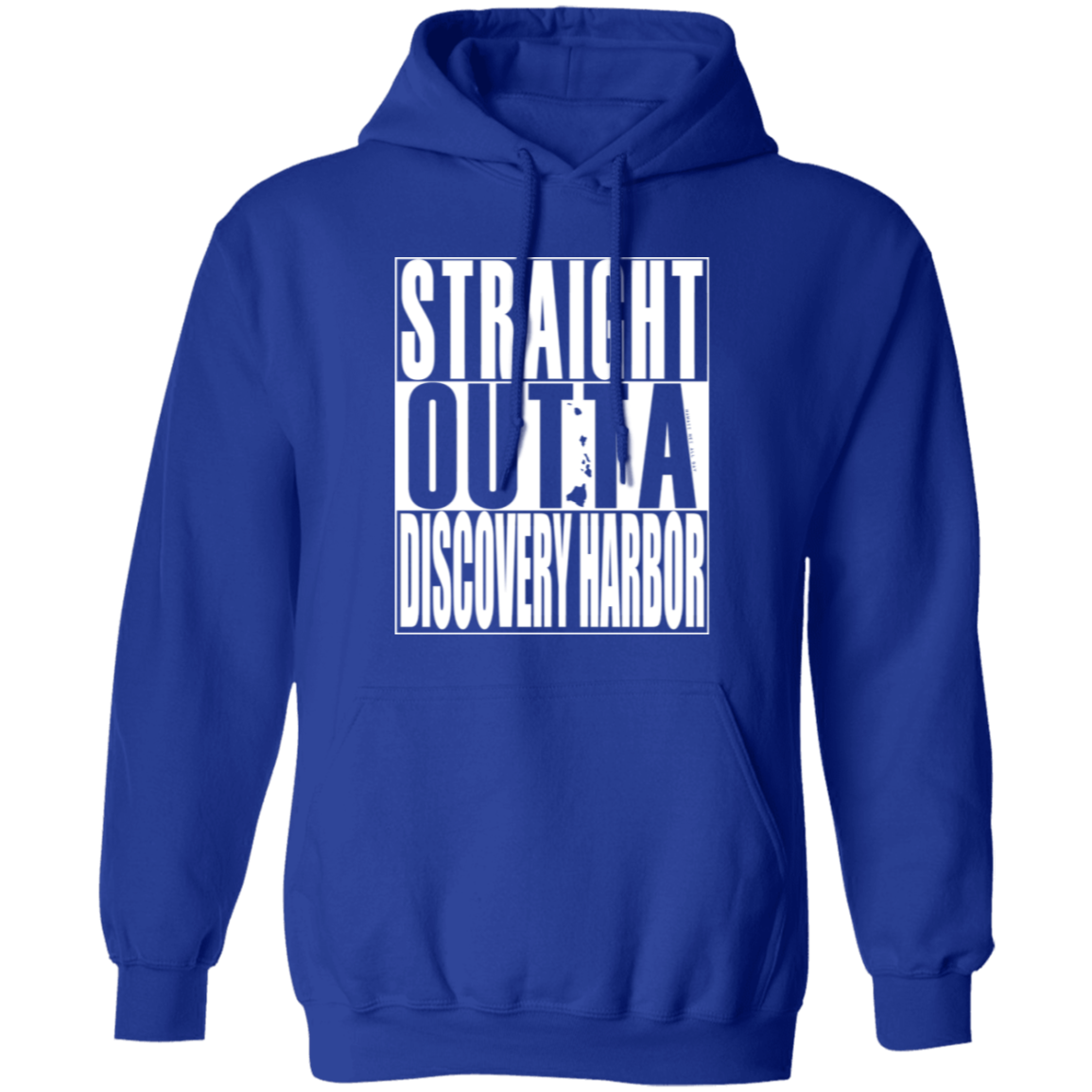Straight Outta Discovery Harbor (white ink) Pullover Hoodie