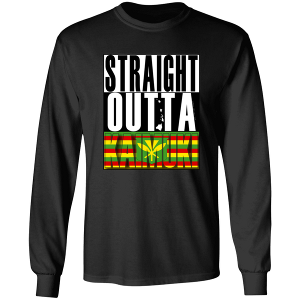 Straight Outta Kaimuki (Kanaka Maoli)  LS T-Shirt
