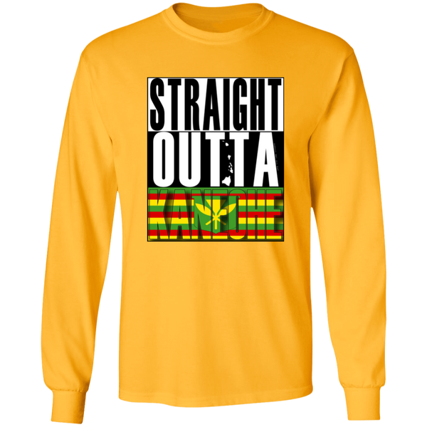 Straight Outta Kaneohe (Kanaka Maoli)  LS T-Shirt