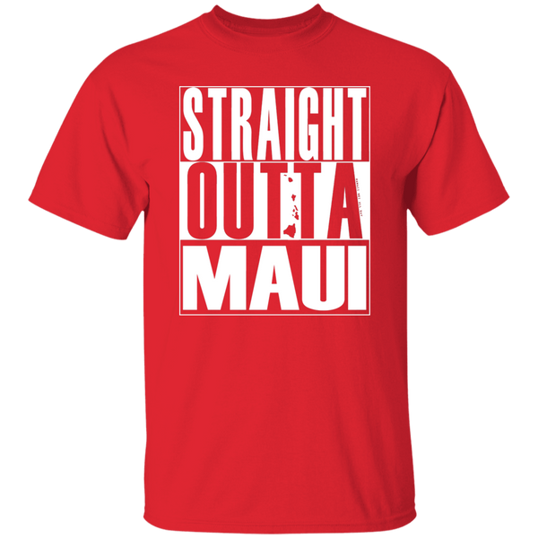 Straight Outta Maui (white ink) T-Shirt