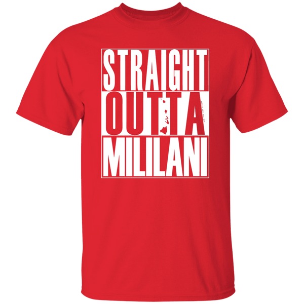 Straight Outta Mililani (white ink) T-Shirt