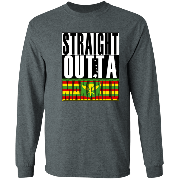 Straight Outta Makakilo (Kanaka Maoli)  LS T-Shirt