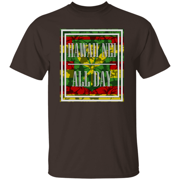 Hawai'i Floral Flag Kanaka Maoli T-Shirt