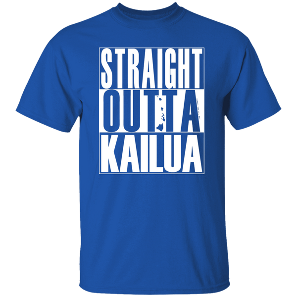 Straight Outta Kailua (white ink) T-Shirt