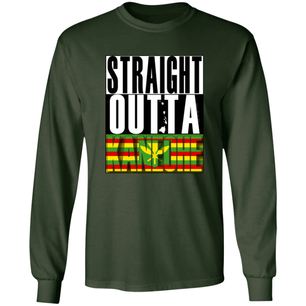 Straight Outta Kaneohe (Kanaka Maoli)  LS T-Shirt