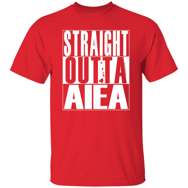 Straight Outta Aiea (white ink) T-Shirt