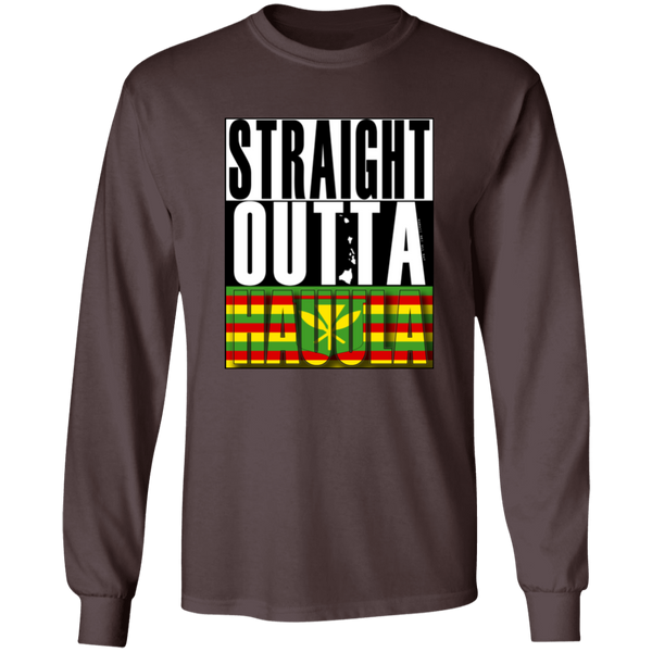 Straight Outta Hauula (Kanaka Maoli)  LS T-Shirt