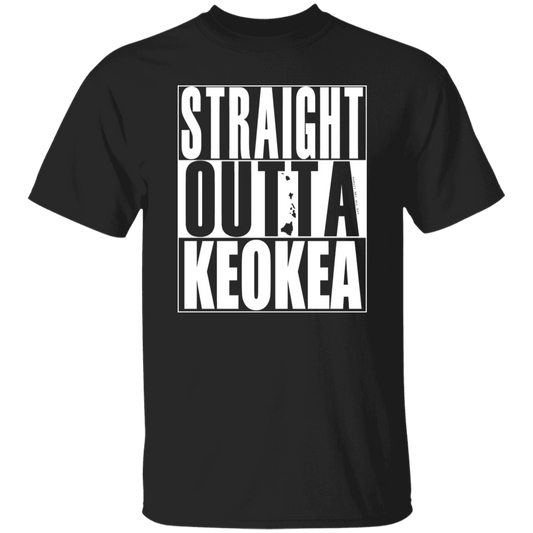 Straight Outta Keokea (white ink) T-Shirt