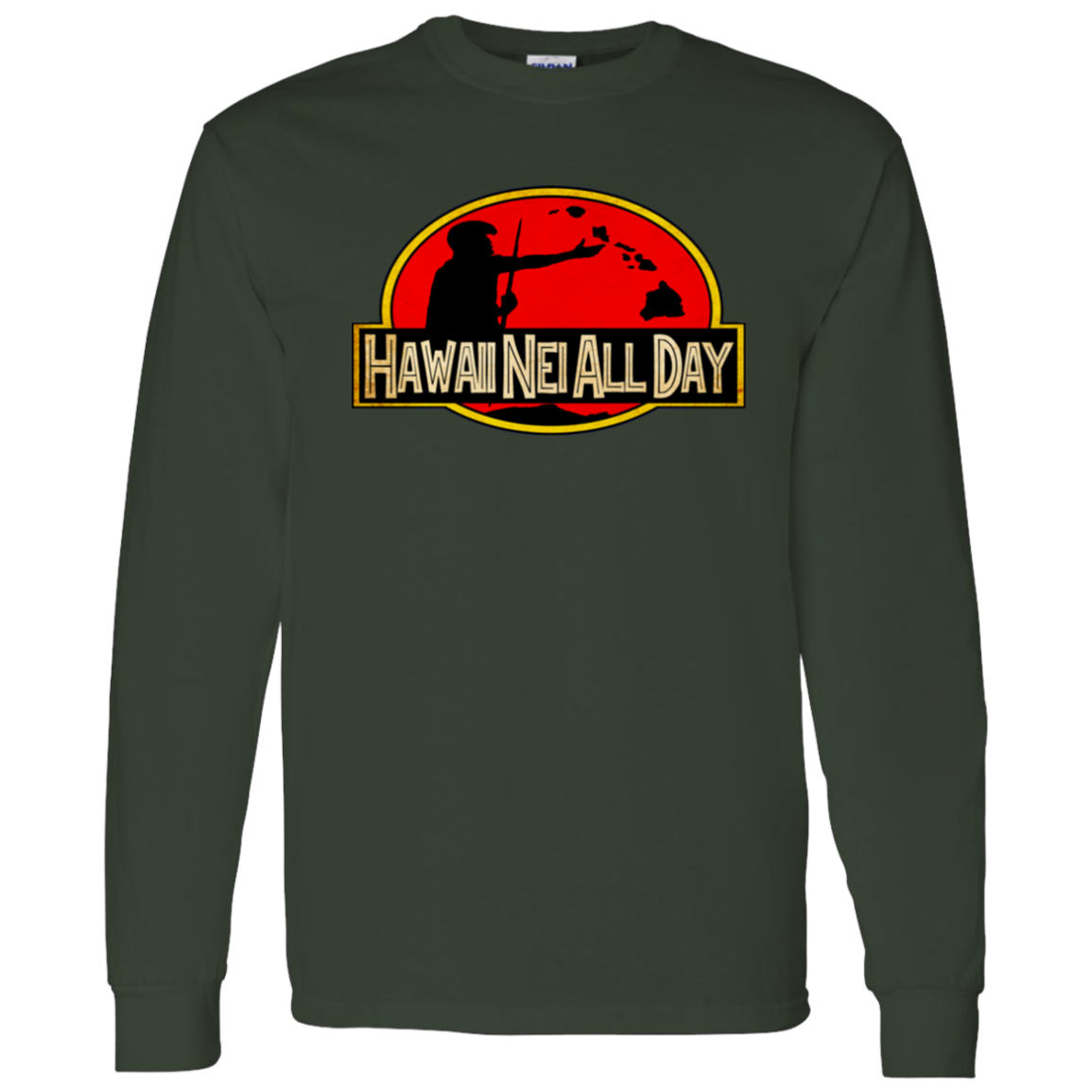 Hawaiian Islands HNAD LS T-Shirt