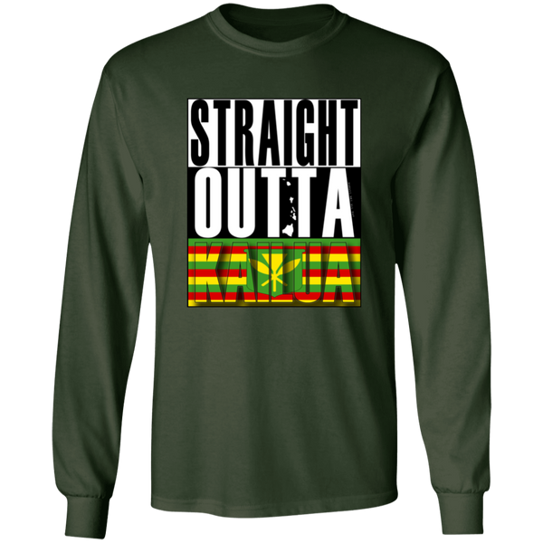Straight Outta Kailua (Kanaka Maoli)  LS T-Shirt