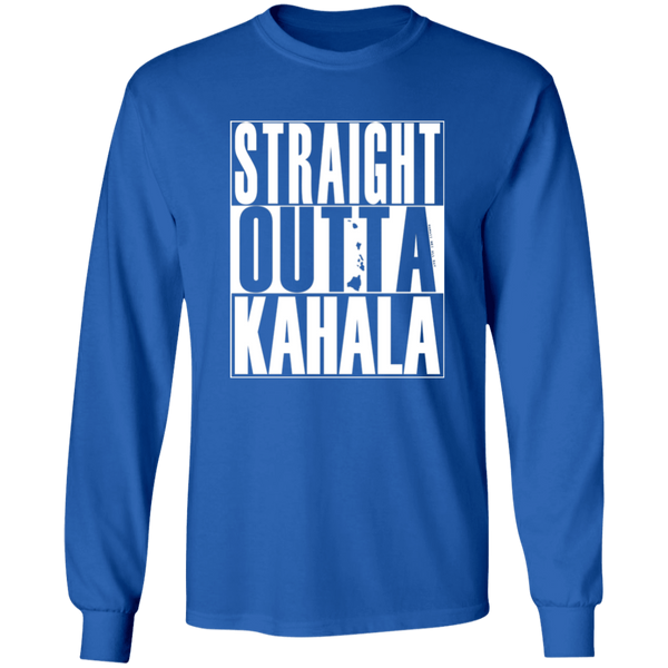 Straight Outta Kahala (white ink)  LS T-Shirt