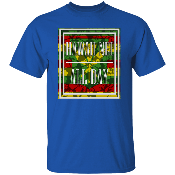 Hawai'i Floral Flag Kanaka Maoli T-Shirt