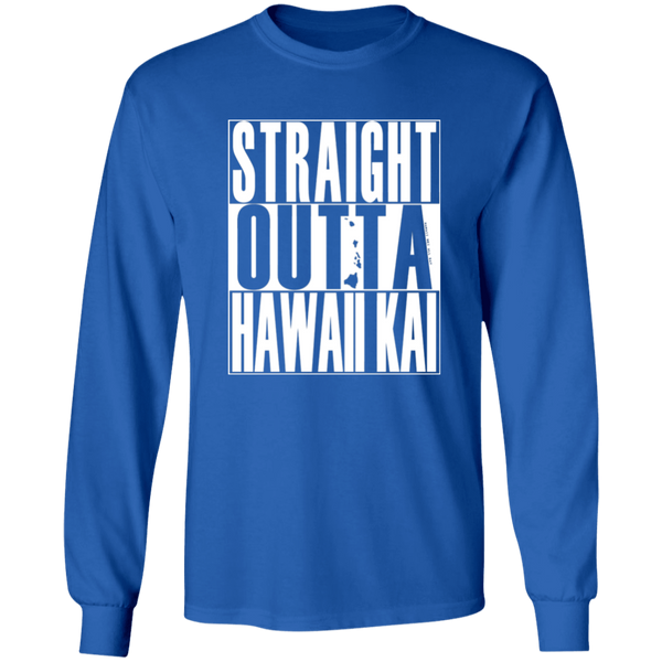 Straight Outta Hawaii Kai (white ink)  LS T-Shirt