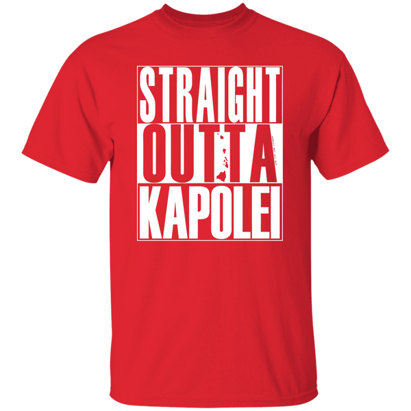 Straight Outta Kapolei (white ink) T-Shirt