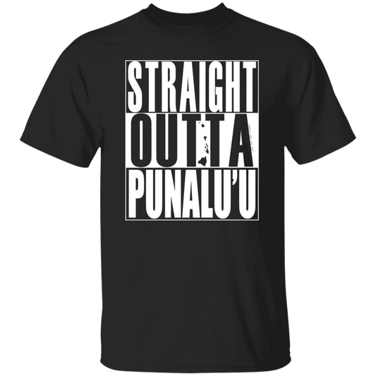 Straight Outta Punalu'u (white ink) T-Shirt