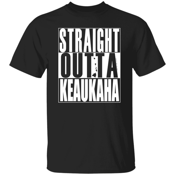 Straight Outta Keaukaha (white ink) T-Shirt