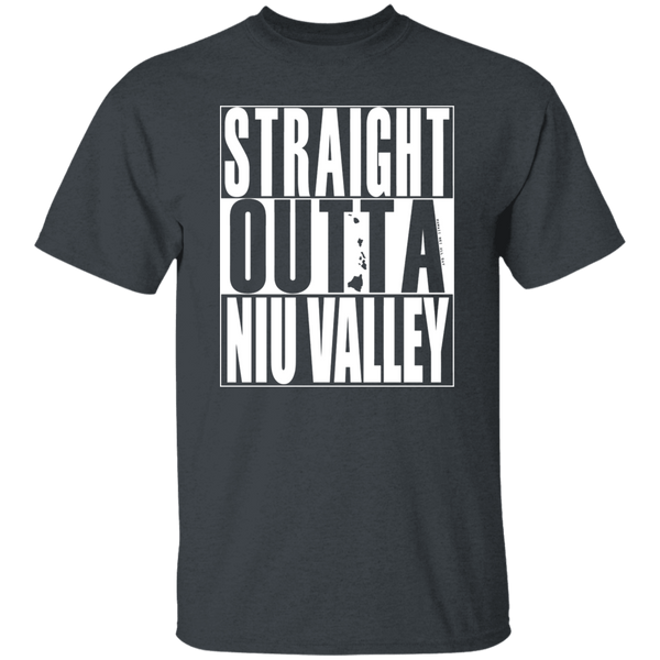 Straight Outta Niu Valley (white ink) T-Shirt