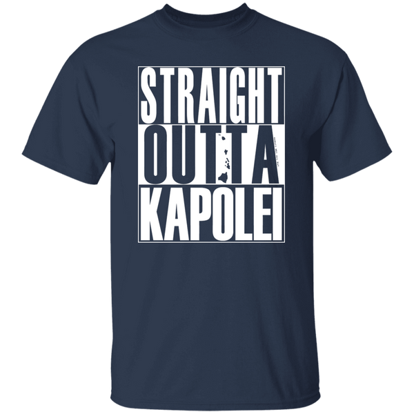 Straight Outta Kapolei (white ink) T-Shirt