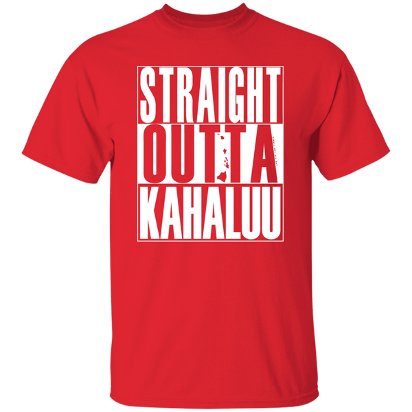 Straight Outta Kahaluu (white ink) T-Shirt