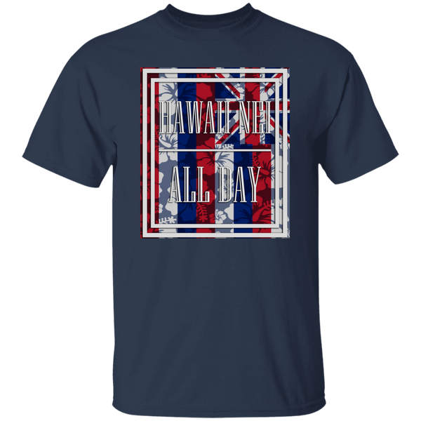Hawai'i Floral Flag Print T-Shirt
