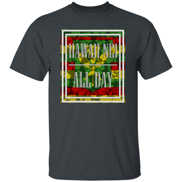 Hawai'i Floral Flag Kanaka Maoli T-Shirt